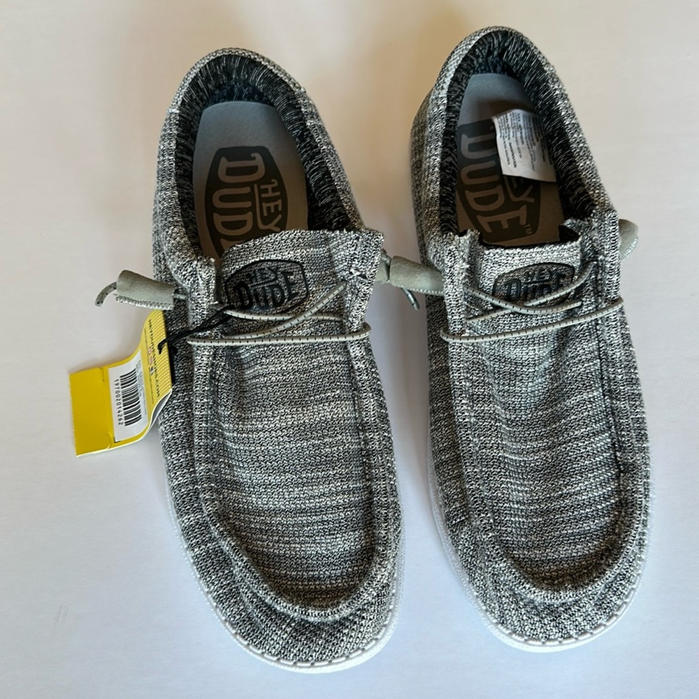 NWT Hey Dude Men's Wally Stretch Mix Size 10 color: Granite
